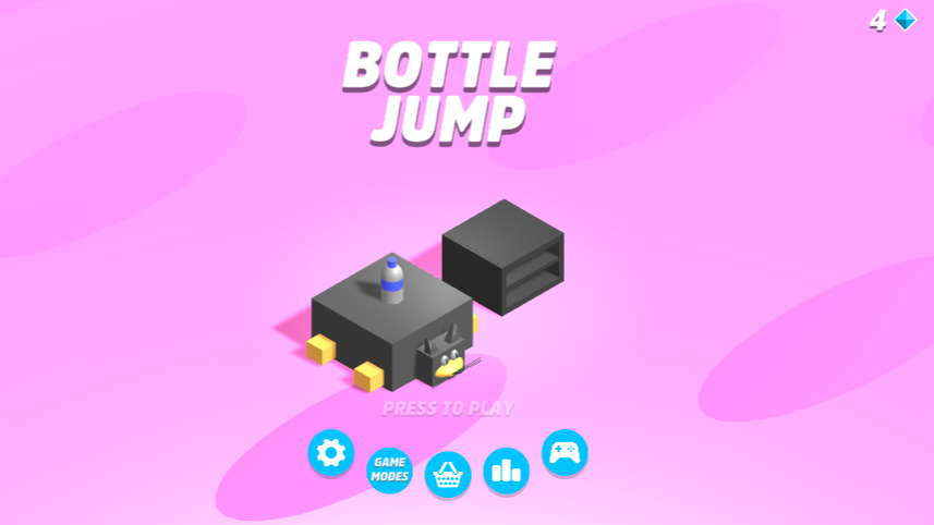 Bottle Jump game 